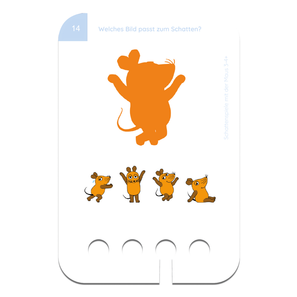 Kölner Lernspielverlag - Schattenspiele mit der Maus 3 - 4+ - Little Baby Pocket