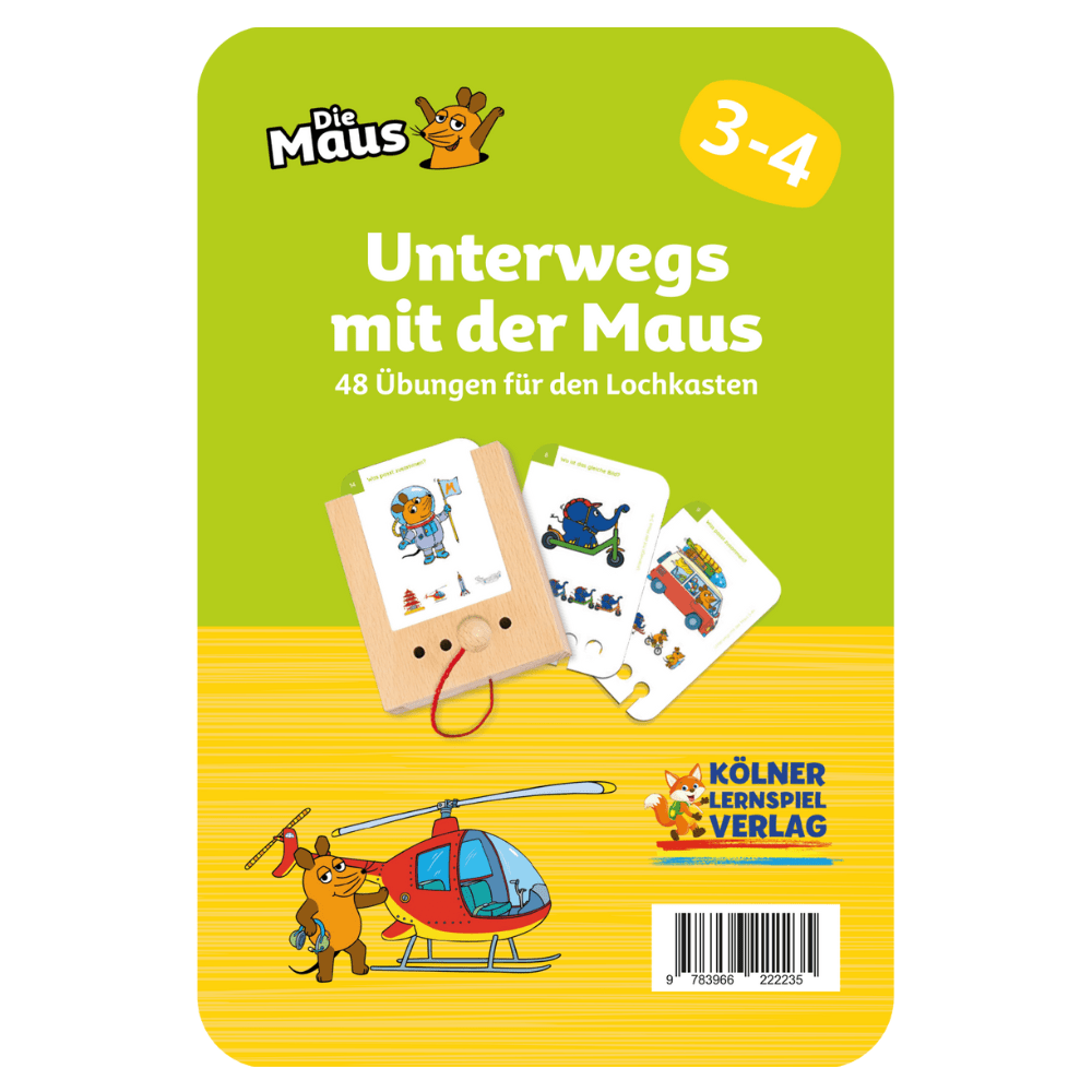 Kölner Lernspielverlag - Unterwegs mit der Maus 3 - 4+ - Little Baby Pocket