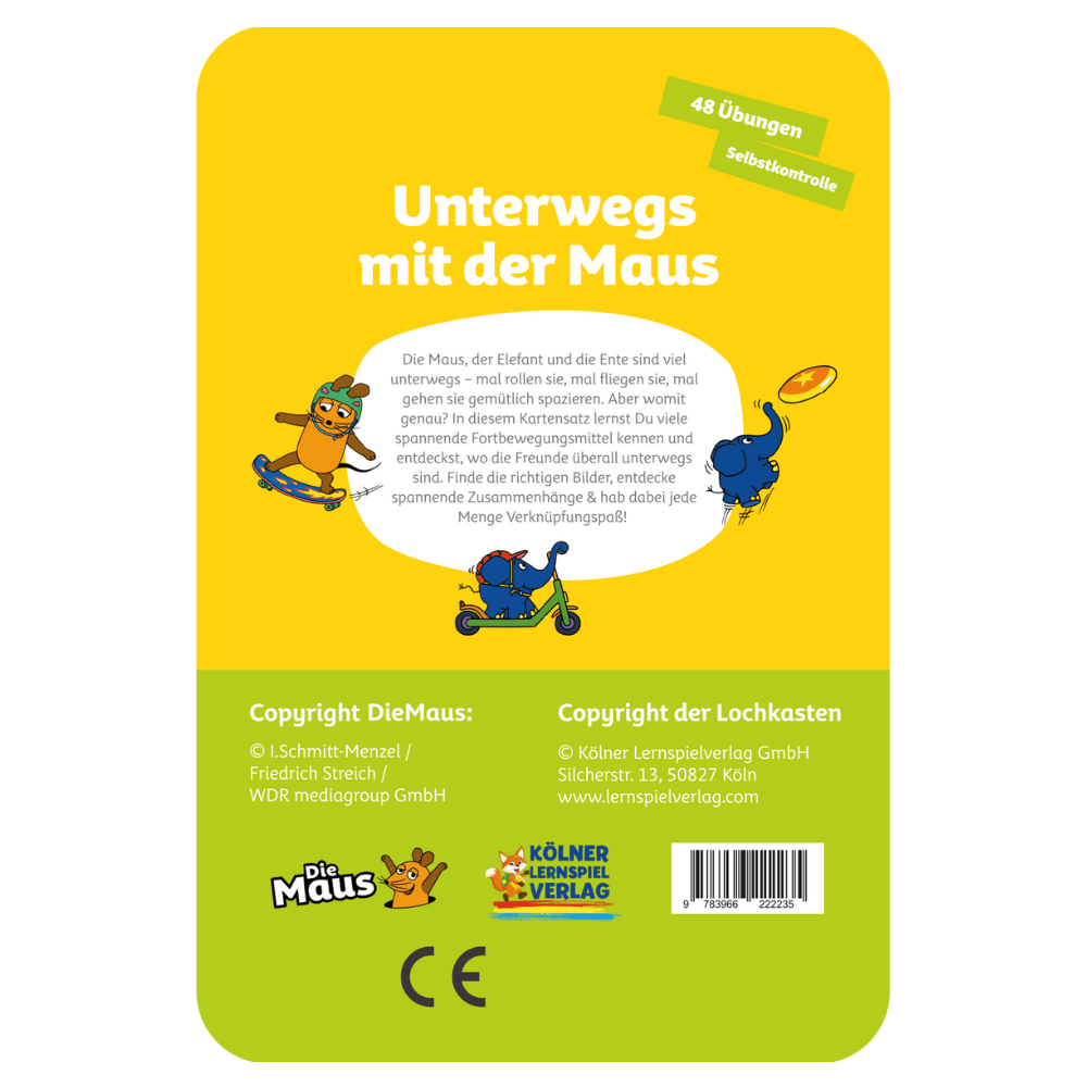 Kölner Lernspielverlag - Unterwegs mit der Maus 3 - 4+ - Little Baby Pocket