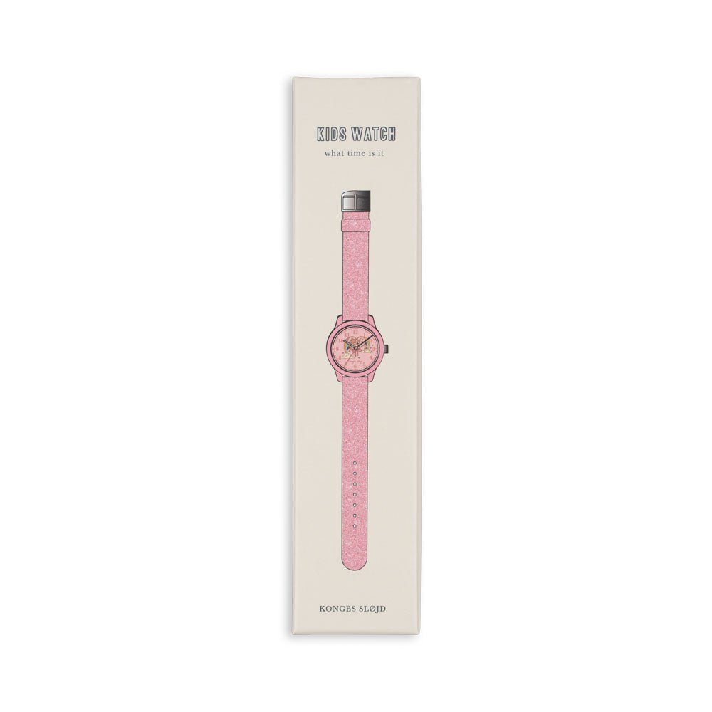 Konges Sløjd Kinderarmbanduhr Glitzer Horn Star – Uhr ab 3 Jahren - Little Baby Pocket