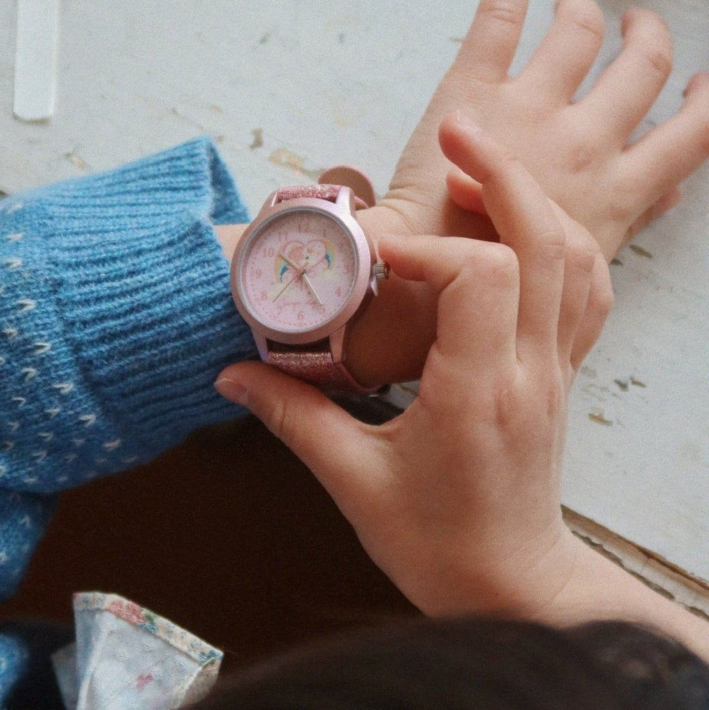 Konges Sløjd Kinderarmbanduhr Glitzer Horn Star – Uhr ab 3 Jahren - Little Baby Pocket