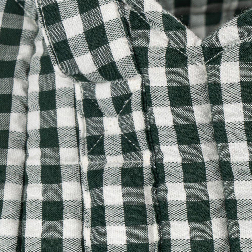 Konges Sløjd Puppentragekorb Green Check - Little Baby Pocket