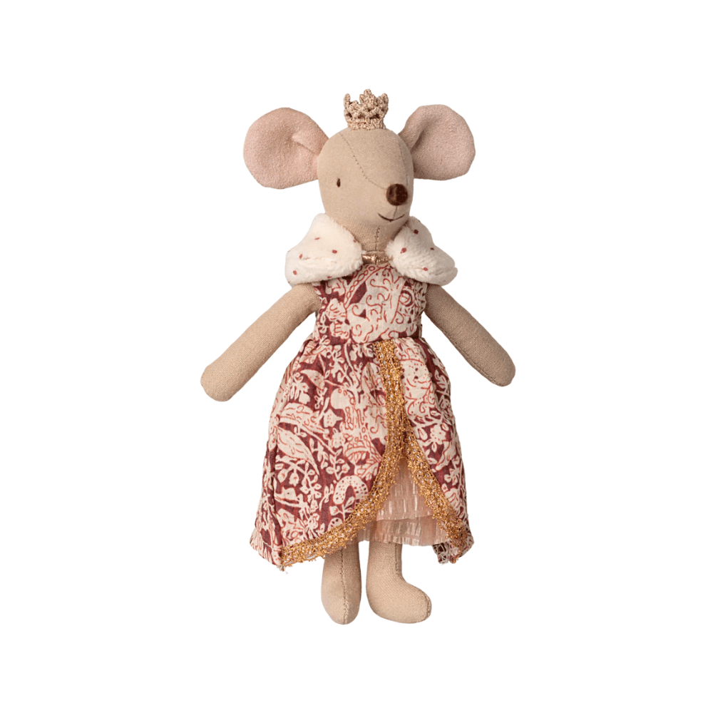 Königin Maus Mama Maileg – Edle Stoffpuppe mit Krone 16cm - Little Baby Pocket