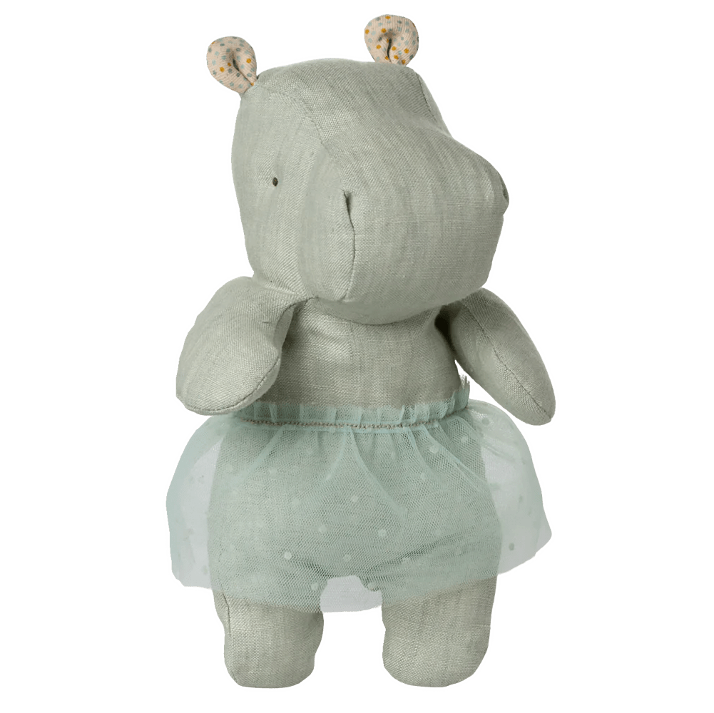 maileg - Kuscheltier "Nilpferd mit Rock, Klein - Minze"