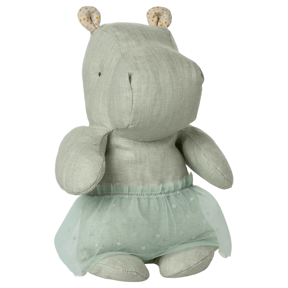 maileg - Kuscheltier "Nilpferd mit Rock, Klein - Minze"