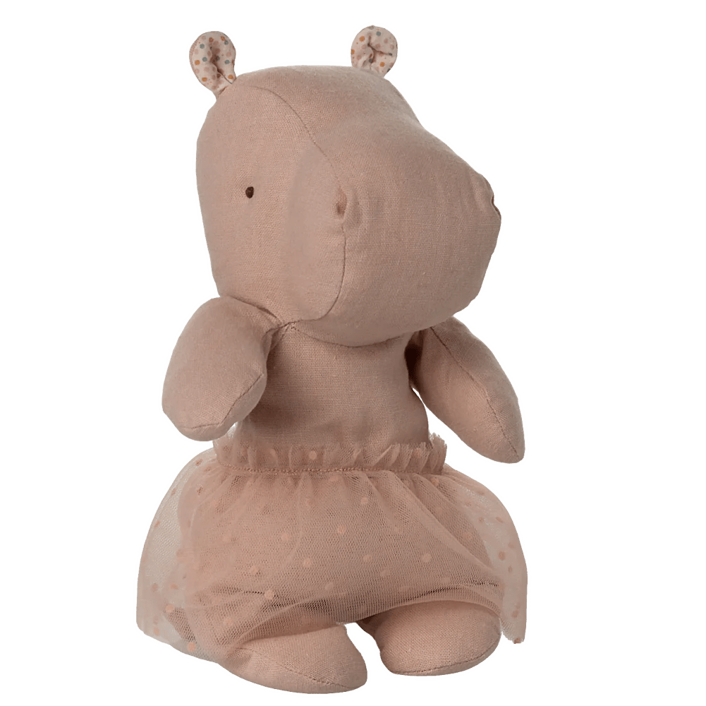maileg - Kuscheltier "Nilpferd mit Rock, Klein - Rosa"