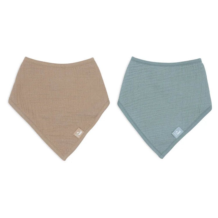 Lätzchen Halstuch "Bandana Hydrophil - Sea Green/Biscuit - 2 Stück - Little Baby Pocket