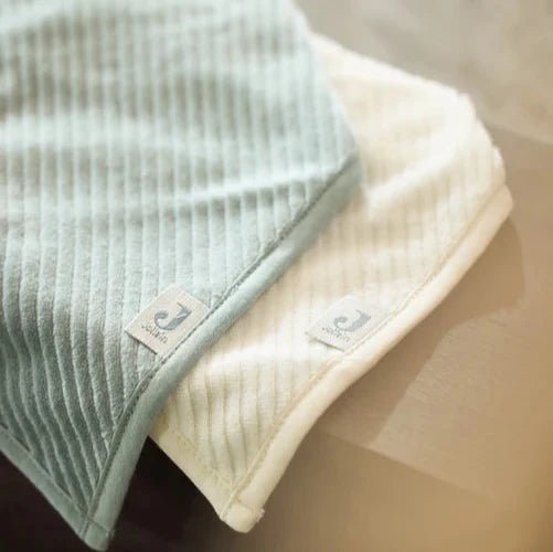 Lätzchen Halstuch "Bandana Velvet Rib - Sea Green/Ivory - 2 Stück" - Little Baby Pocket