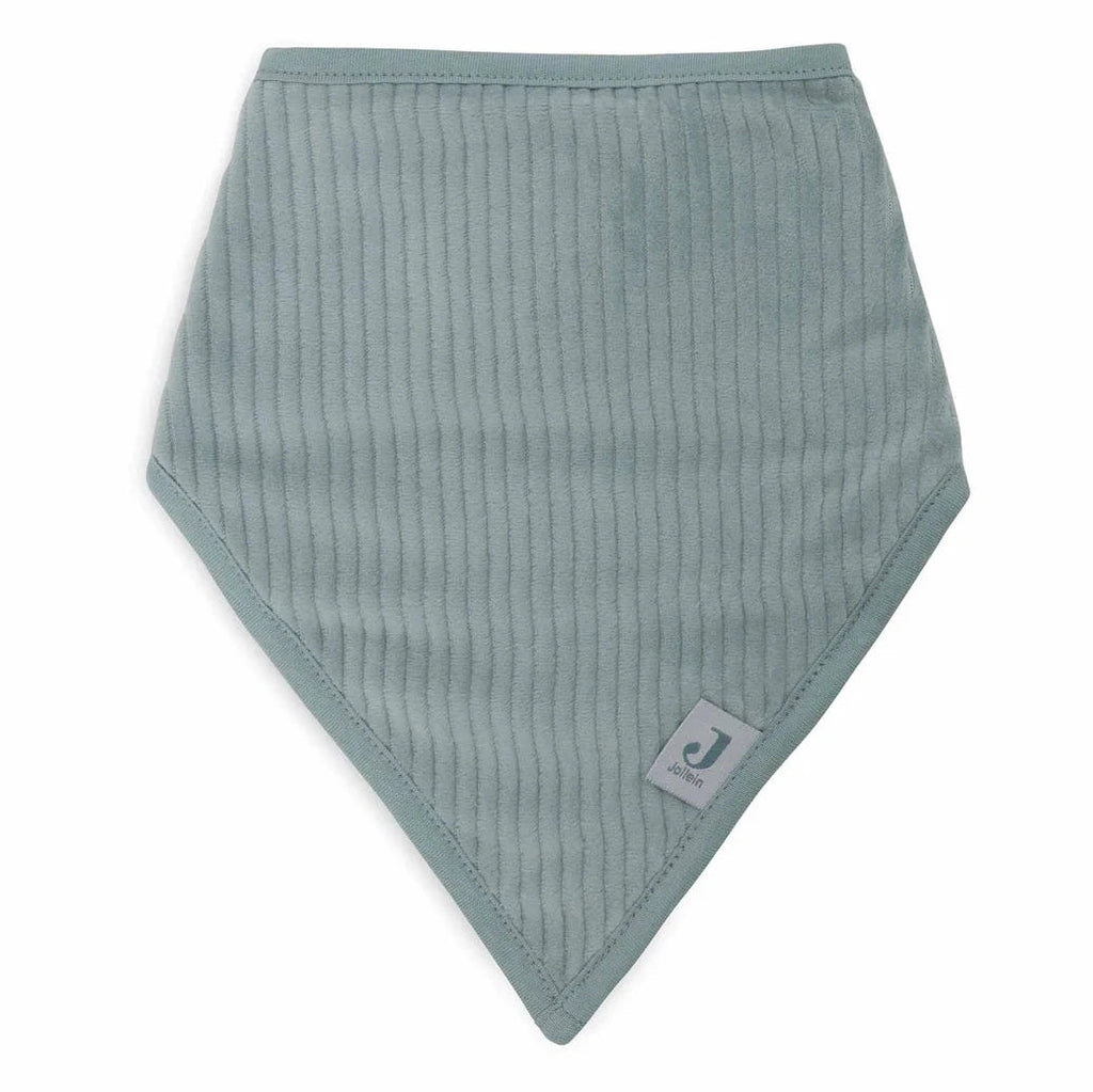 Lätzchen Halstuch "Bandana Velvet Rib - Sea Green/Ivory - 2 Stück" - Little Baby Pocket