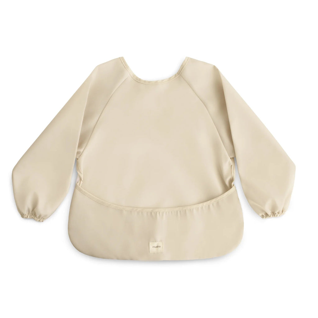 Lätzchen "Mushie Longsleeve Fog" - Little Baby Pocket