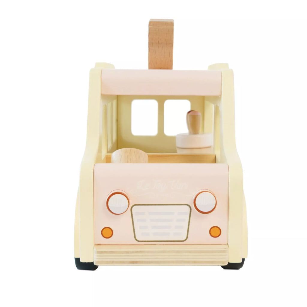 Le Toy Van Eiscremewagen – Holzspielzeug mit Sticker & Klappdach - Little Baby Pocket