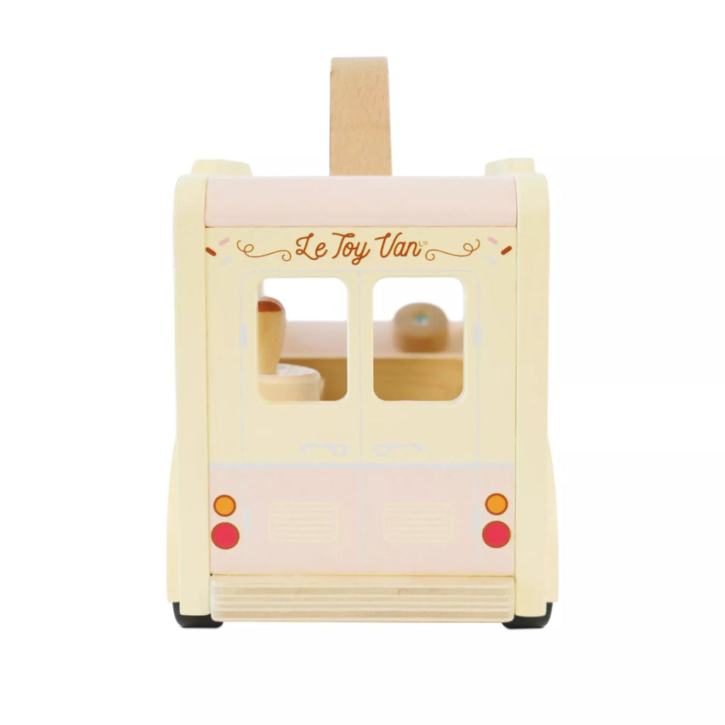 Le Toy Van Eiscremewagen – Holzspielzeug mit Sticker & Klappdach - Little Baby Pocket