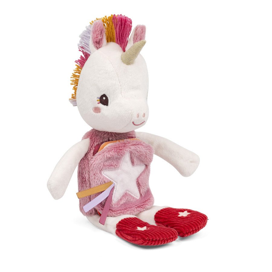 Leuchtendes Einhorn Lena Kuscheltier mit Stoffbuch - Little Baby Pocket