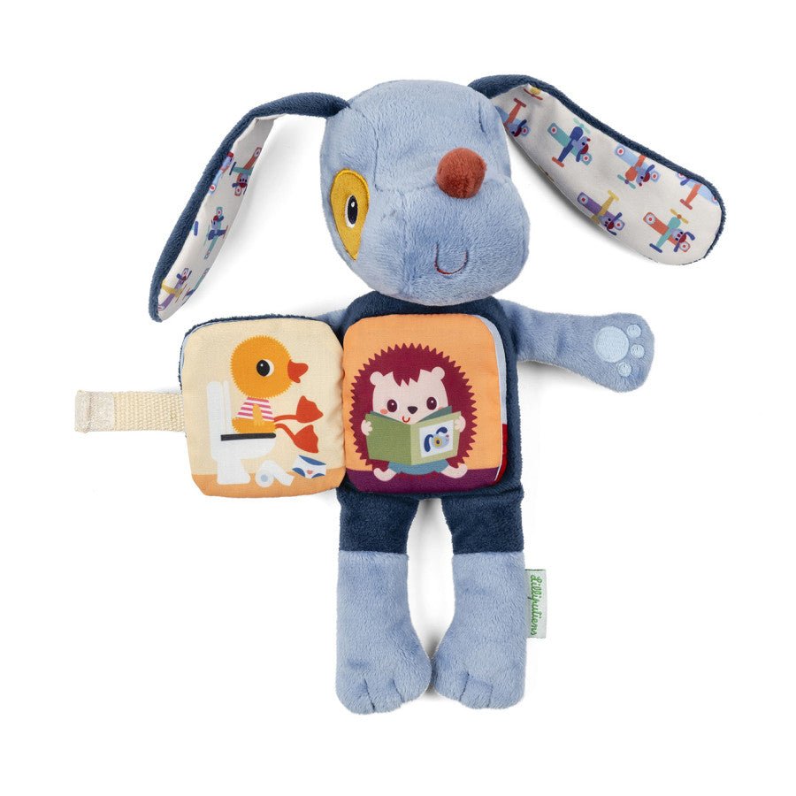 Leuchtendes Hund Jules Kuscheltier mit Stoffbuch - Little Baby Pocket