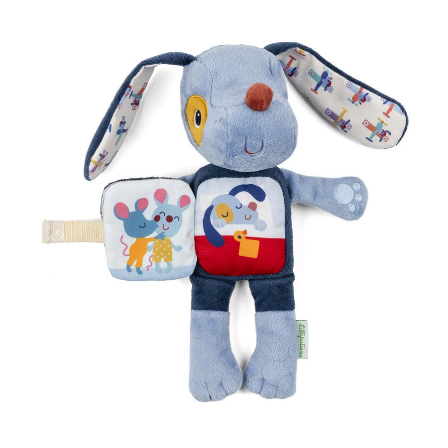 Leuchtendes Hund Jules Kuscheltier mit Stoffbuch - Little Baby Pocket
