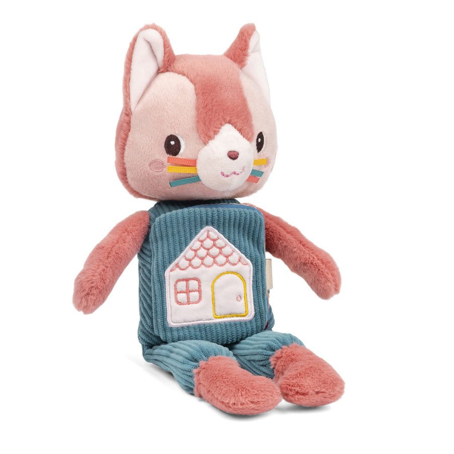 Leuchtendes Katze Jeanne Kuscheltier mit Stoffbuch - Little Baby Pocket