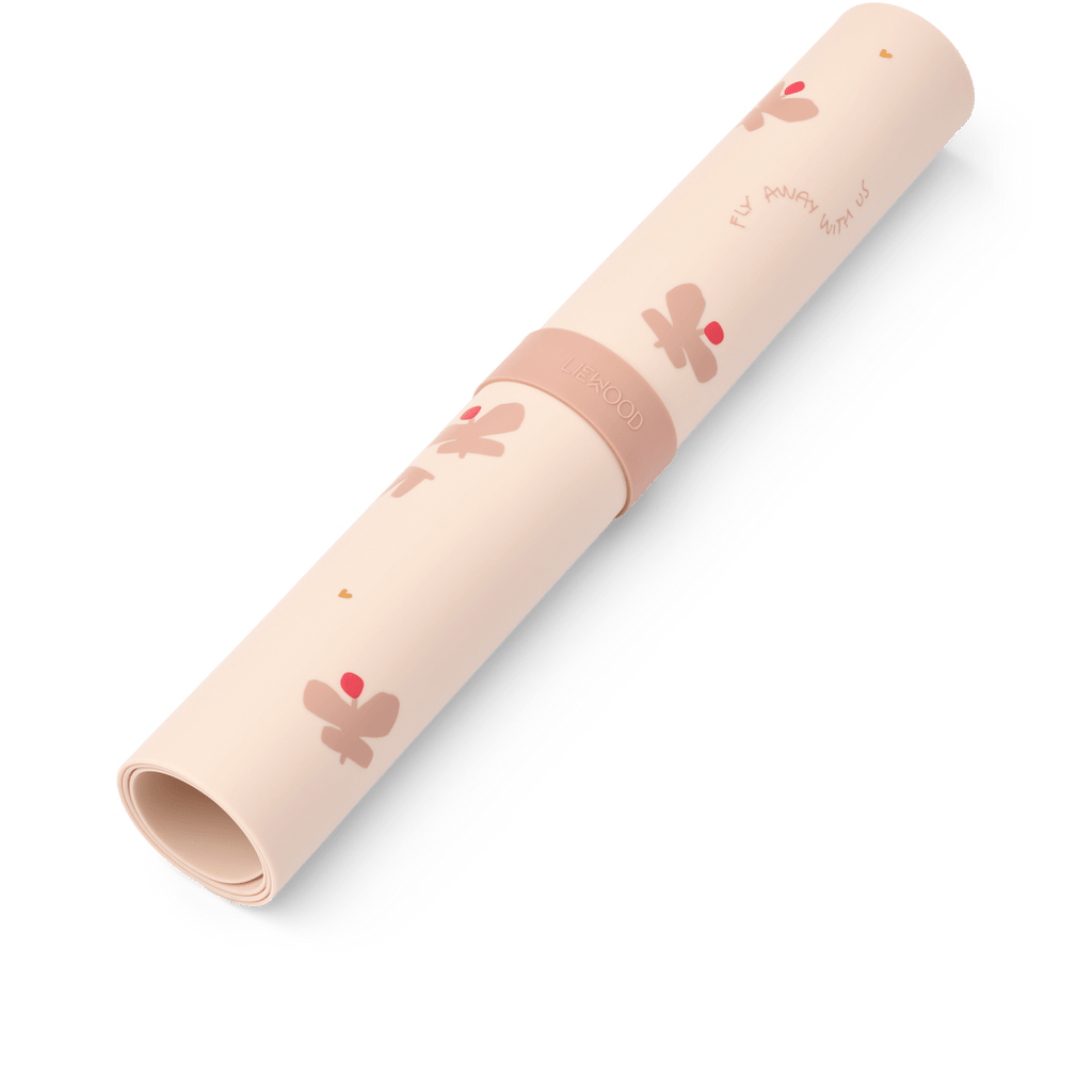 Liewood Tischset Jude Butterfly Apple Blossom Silikon - Little Baby Pocket