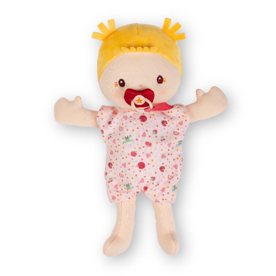 Lilliputiens Lena Stoffpuppe mit Fahrradsitz, Helm & Zubehör - Little Baby Pocket