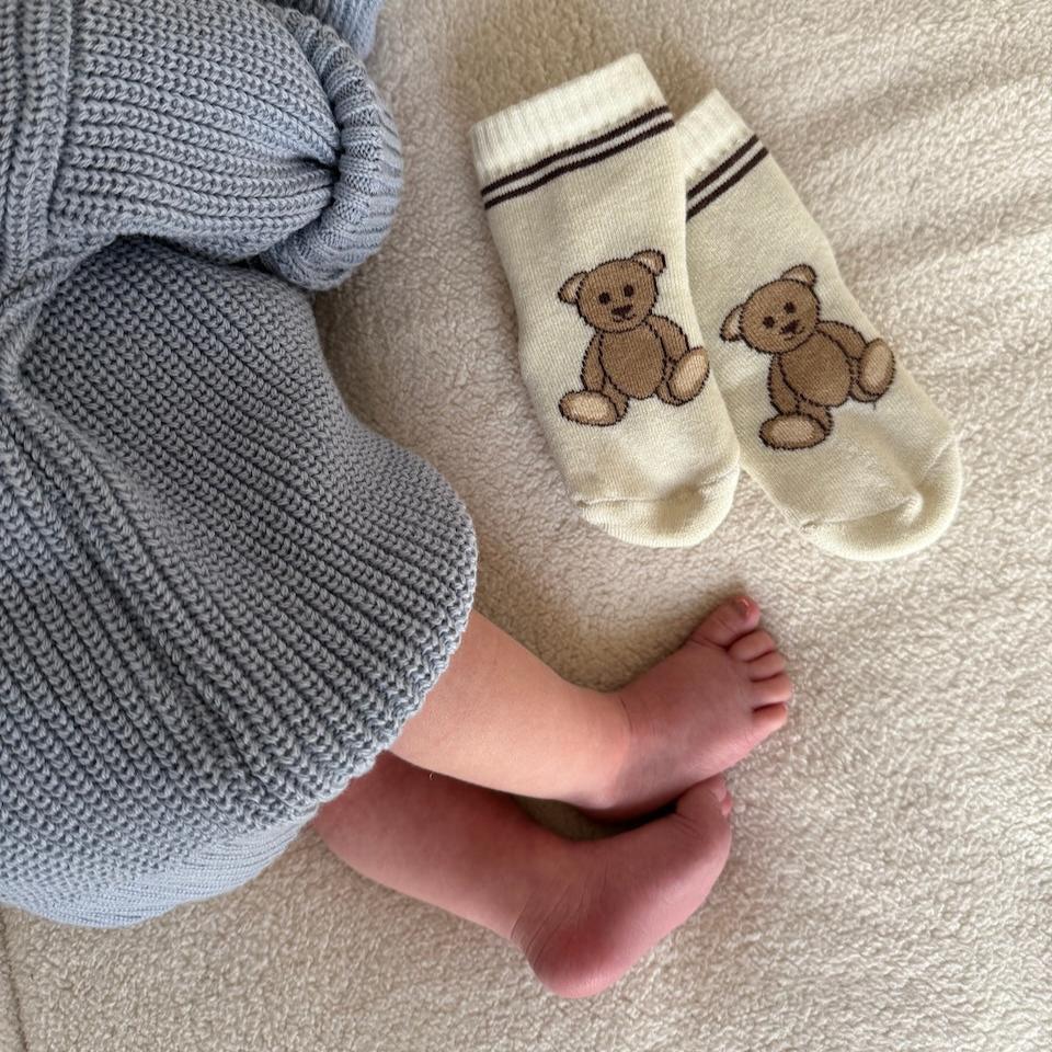 Little Baby Pocket x My Day My Dream "Teddybear" Socken - Little Baby Pocket