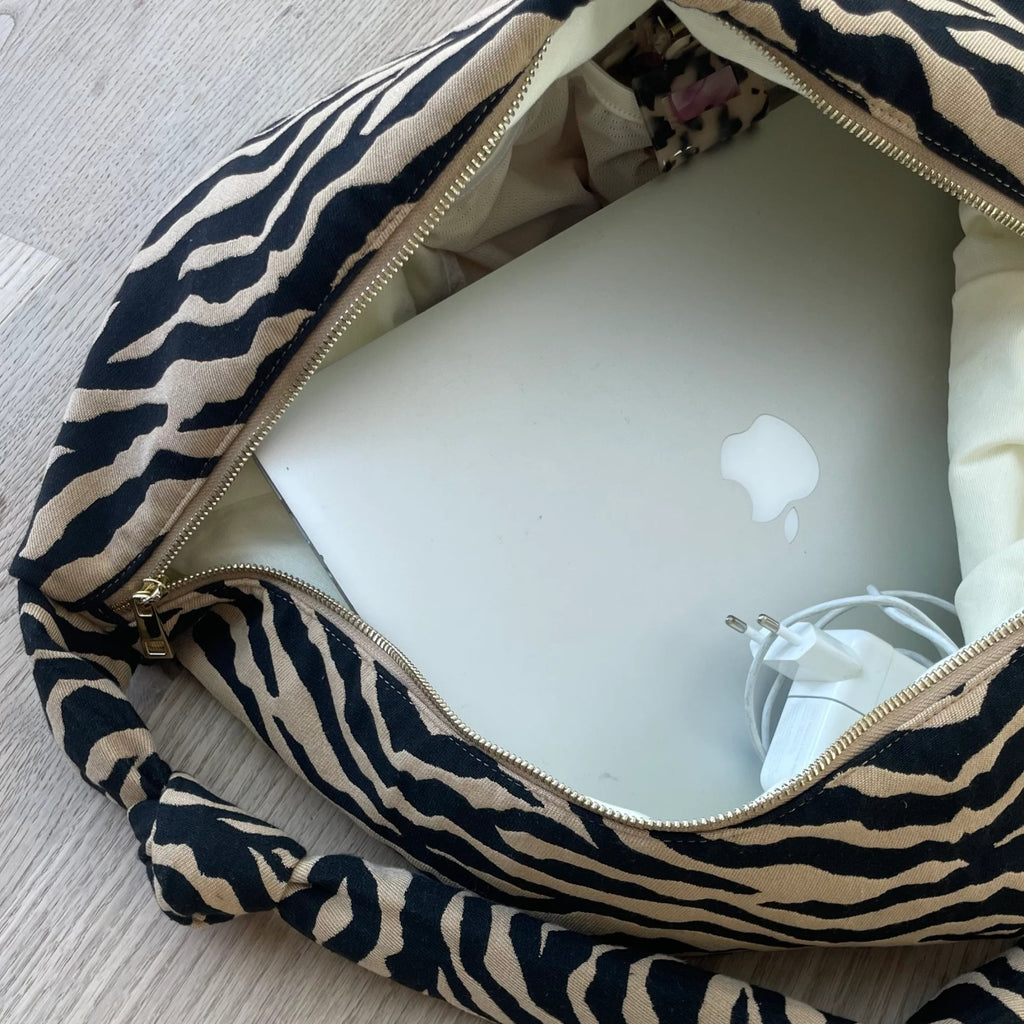 Lukkily - Lukkily Bag Zebra creme/black