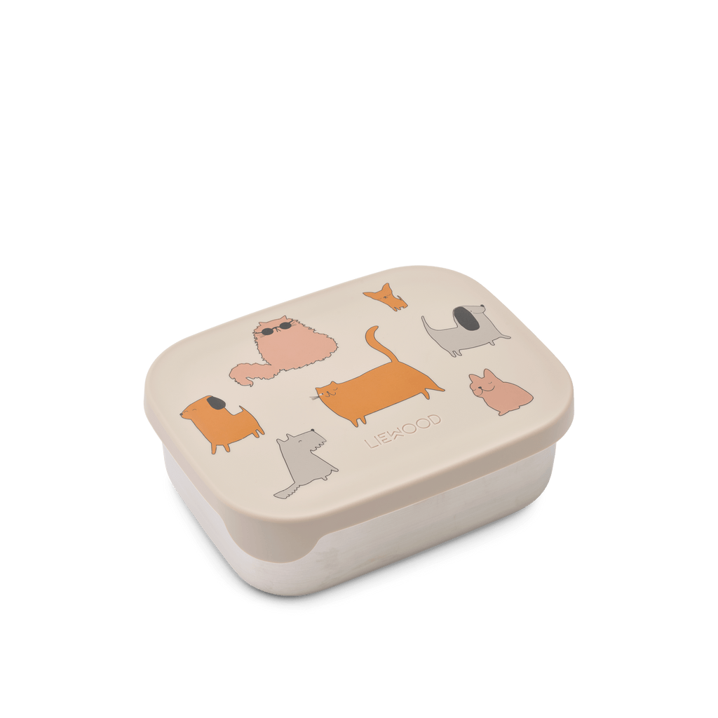 Liewood - Lunchbox Arthur "Cats and Dogs / Sandy"