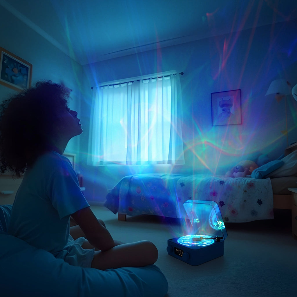 Little L - MAGIC WAVE Retro - Lautsprecher mit Naturklängen & Licht
