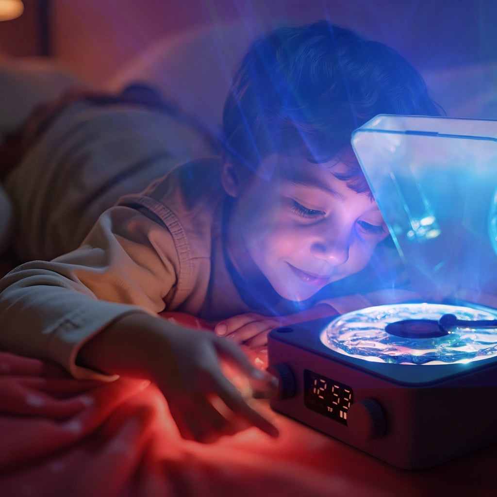 Little L - MAGIC WAVE Retro - Lautsprecher mit Naturklängen & Licht