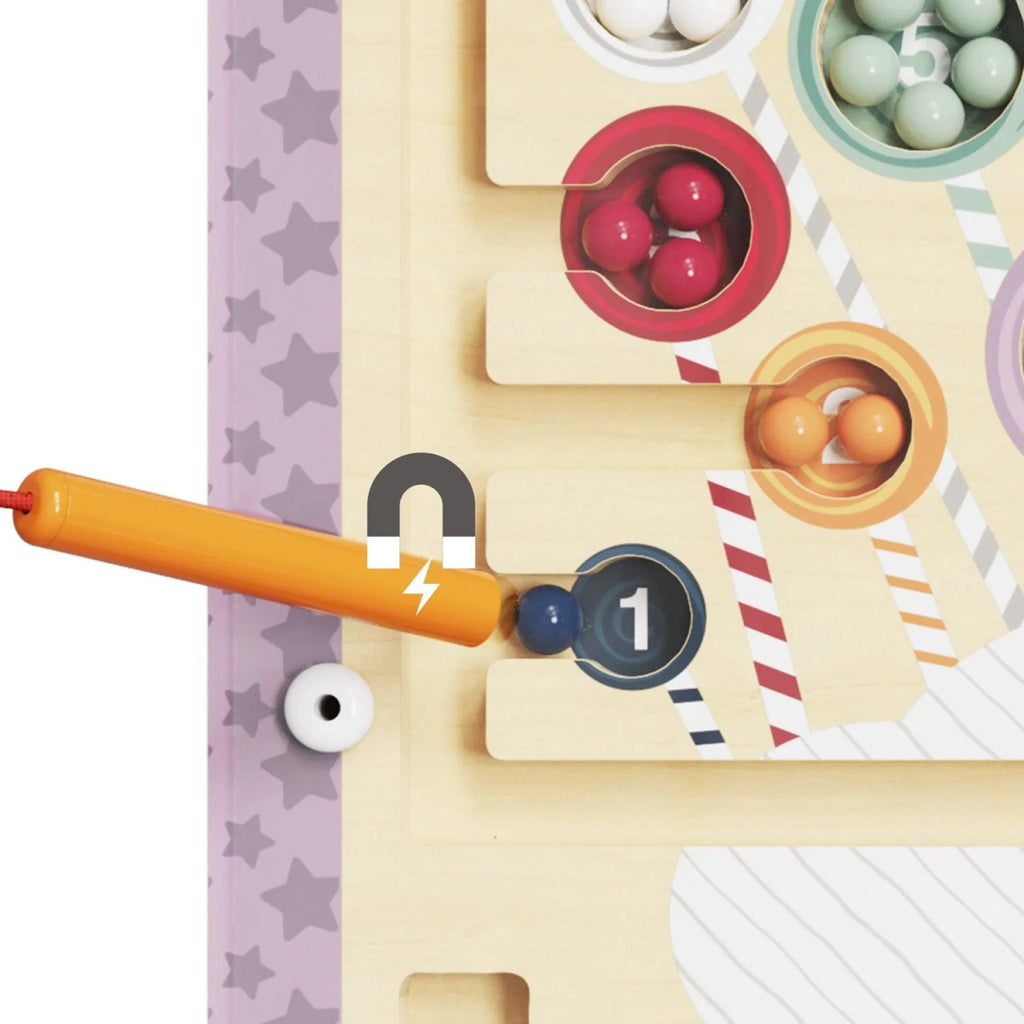 Magnetisches Labyrinthspiel aus Holz – Dino, Einhorn, Biene - Little Baby Pocket
