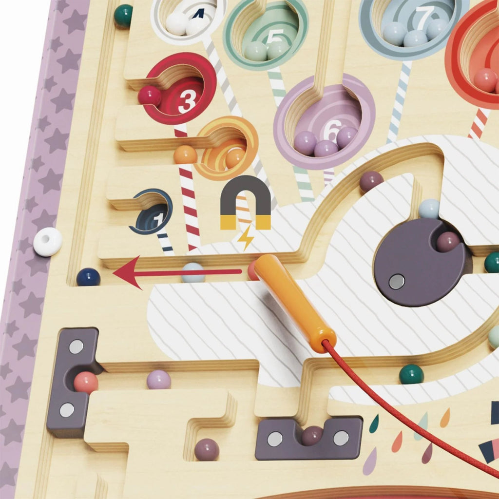 Magnetisches Labyrinthspiel aus Holz – Dino, Einhorn, Biene - Little Baby Pocket