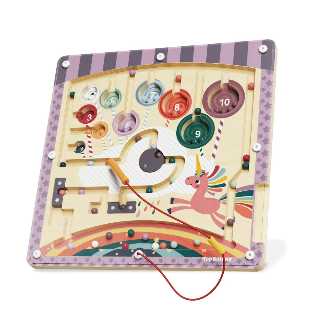 Magnetisches Labyrinthspiel aus Holz – Dino, Einhorn, Biene - Little Baby Pocket