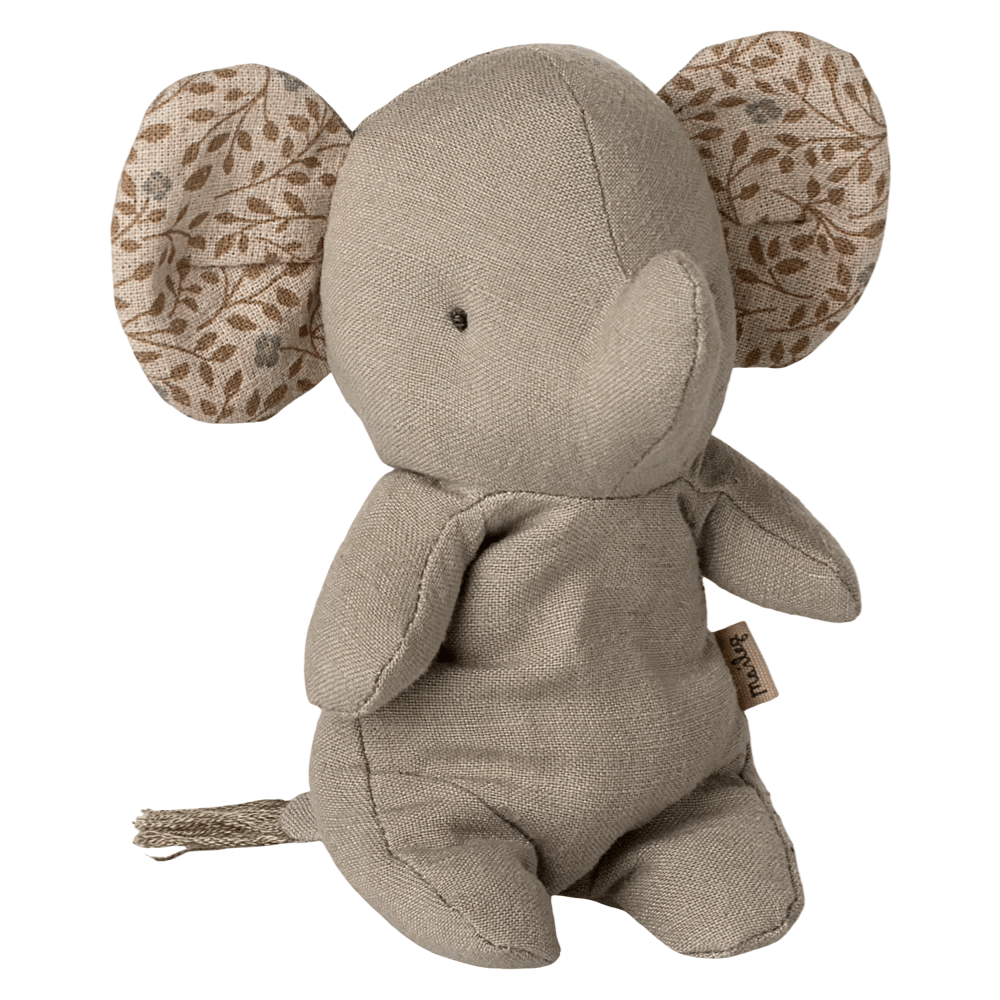 Maileg Safari Friends Elefant Mini Grau – Kuscheltier 12cm - Little Baby Pocket