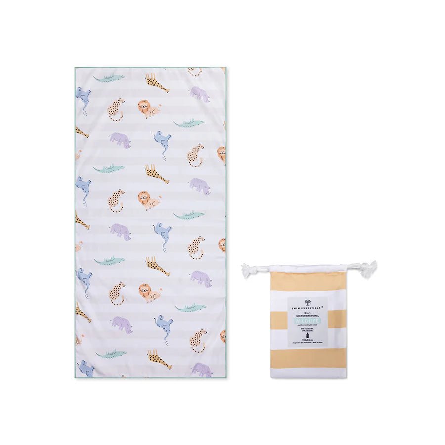 Swim Essentials - Mikrofaser Strandtuch "Wild Life"