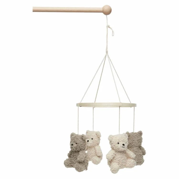 Mobile Teddy Bear - Olive Green/Naturel - Little Baby Pocket