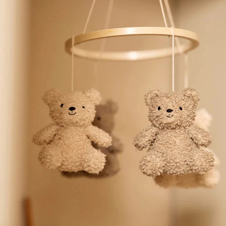 Mobile Teddy Bear - Olive Green/Naturel - Little Baby Pocket