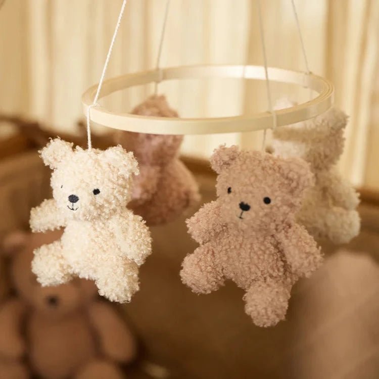 Mobile Teddy Bear - Wild Rose/Naturel - Little Baby Pocket