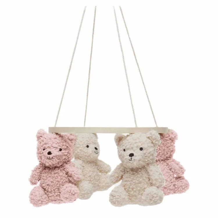 Mobile Teddy Bear - Wild Rose/Naturel - Little Baby Pocket