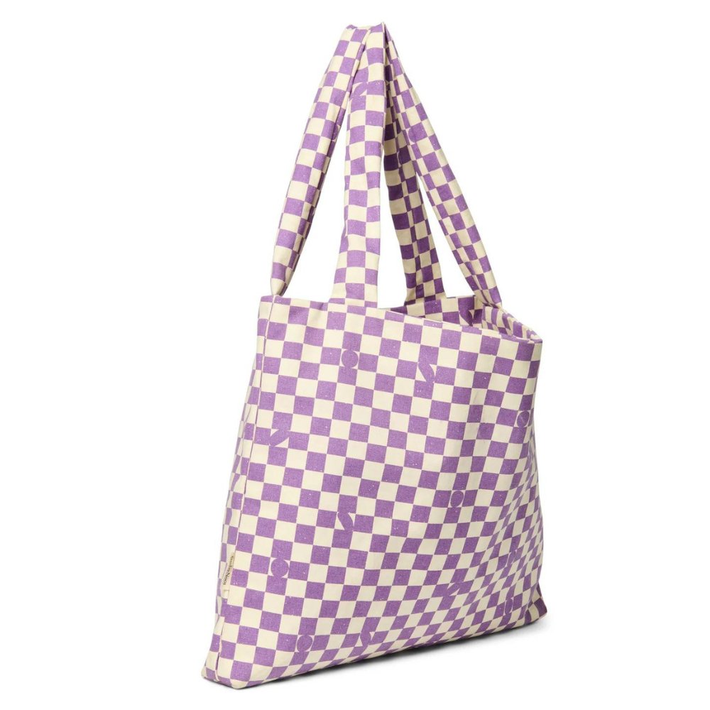 Mom Bag "Checkerboard Violet" - Little Baby Pocket