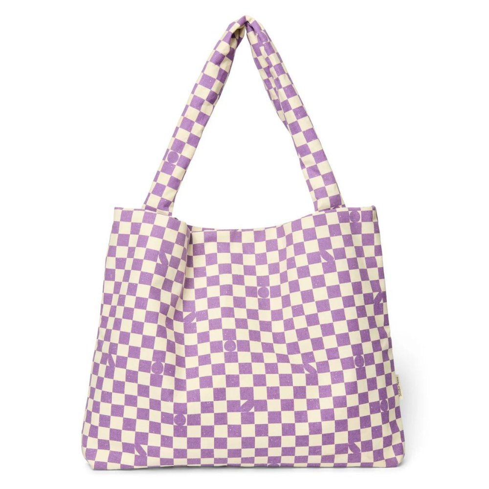 Mom Bag "Checkerboard Violet" - Little Baby Pocket