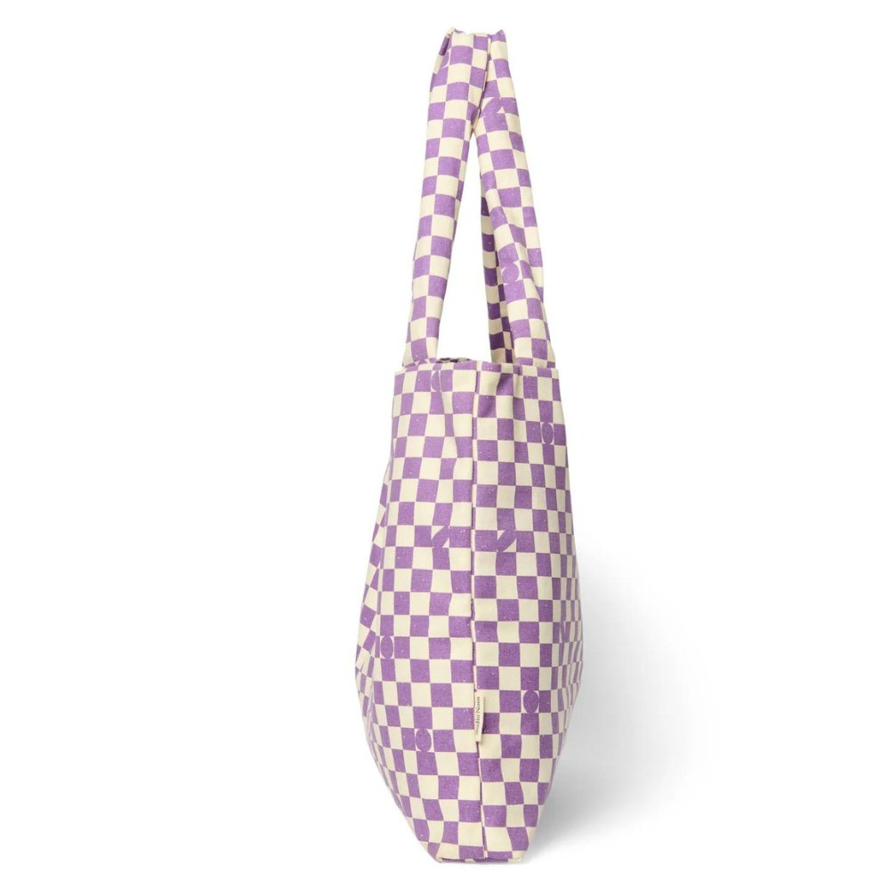 Mom Bag "Checkerboard Violet" - Little Baby Pocket