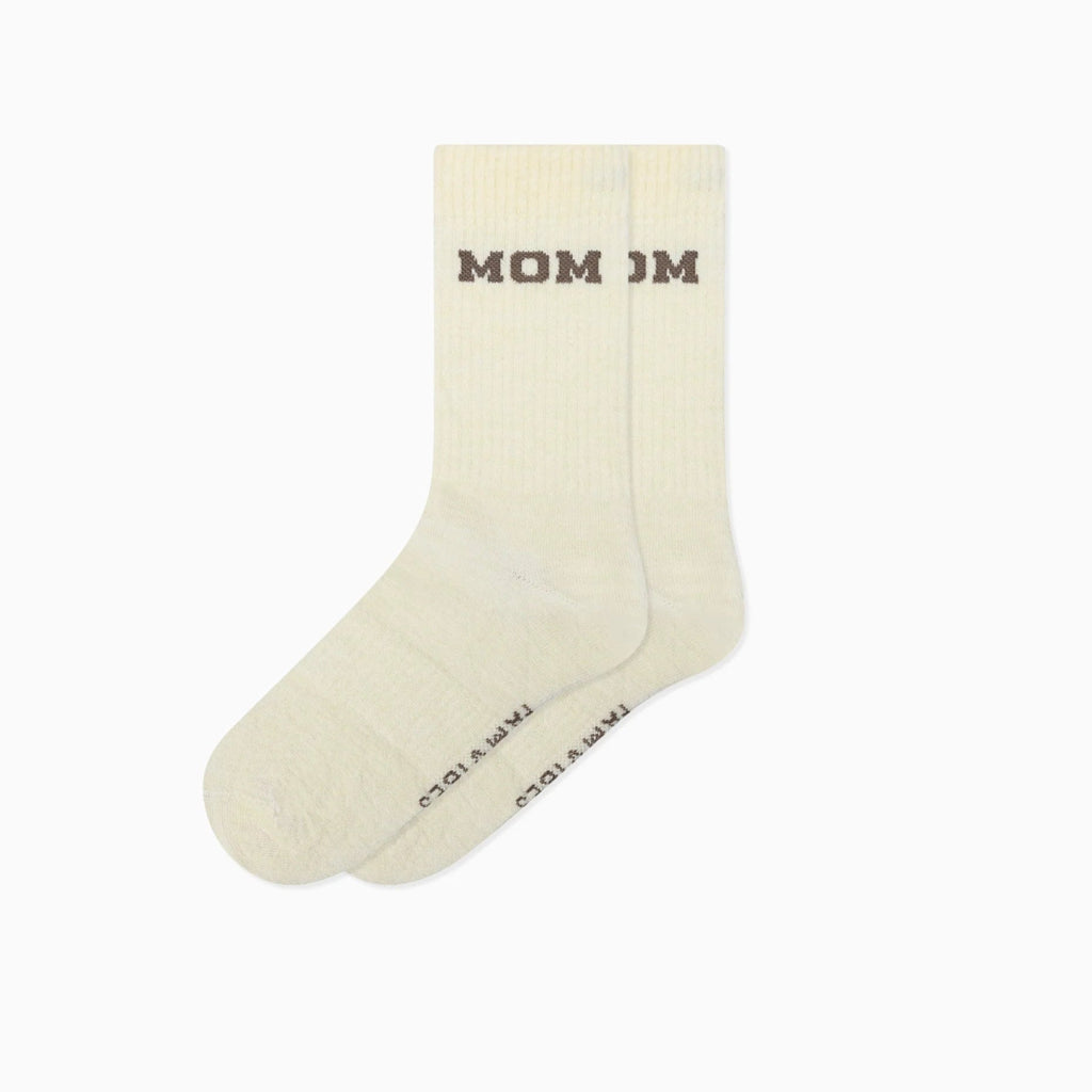MOM College Wollsocken Taupe - Little Baby Pocket