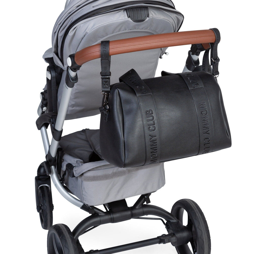 Mommy Club Wickeltasche "Simi Leder Black" - Little Baby Pocket