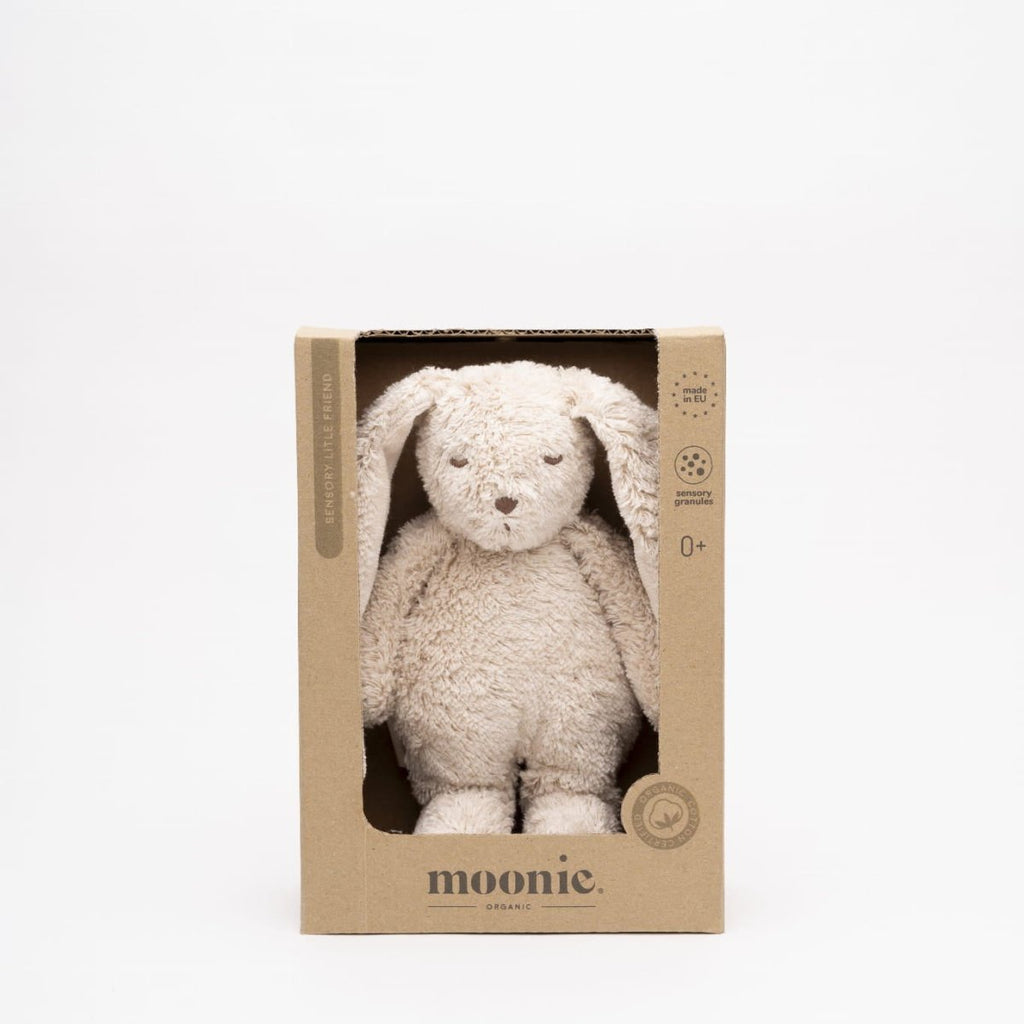 MOONIE sensorischer Hase - 19cm - Little Baby Pocket