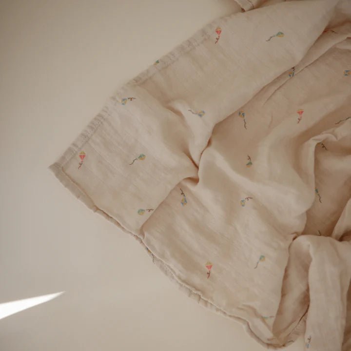 mushie - Mulltuch Swaddle Muslin Kites