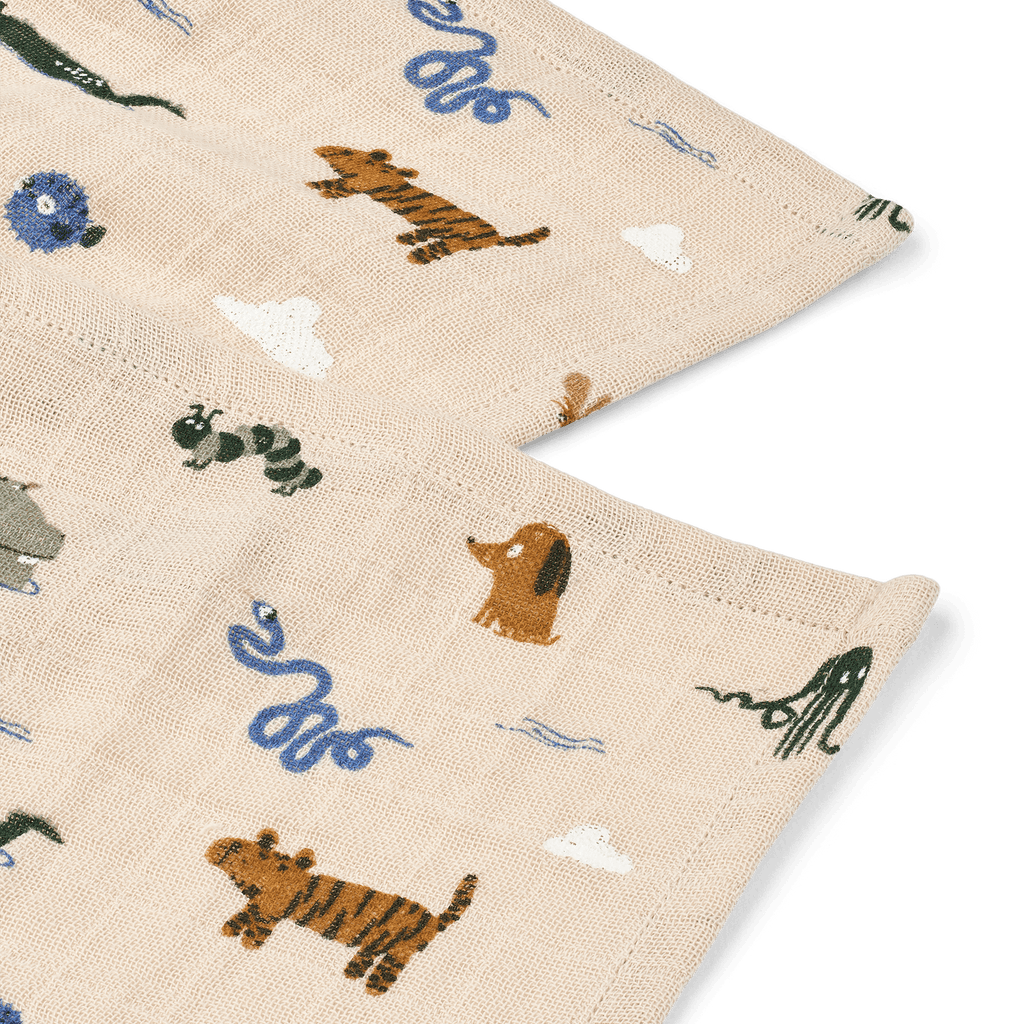Liewood - Mulltücher Around the world / Sandy 2er Pack