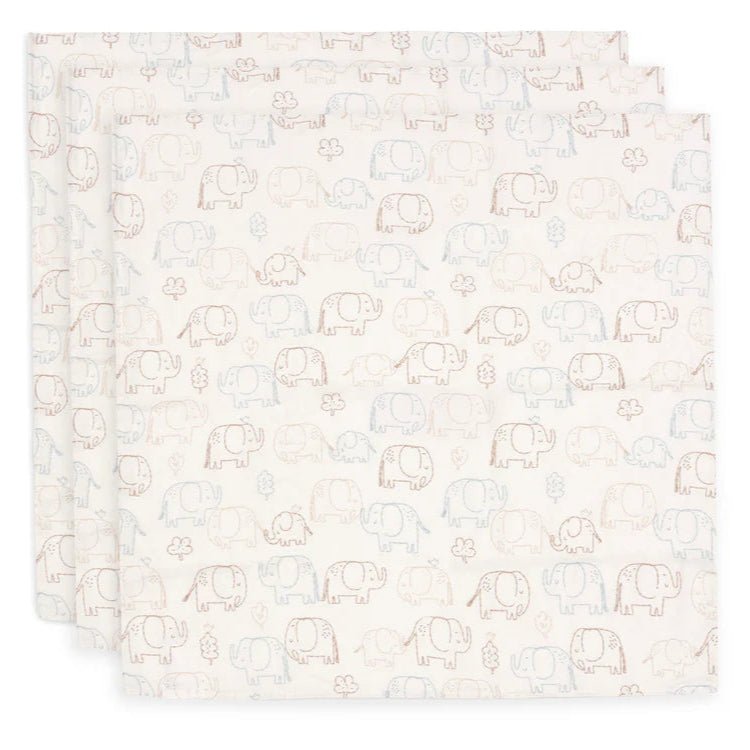 Jollein - Mulltücher "Elephant Tales" 3er Pack