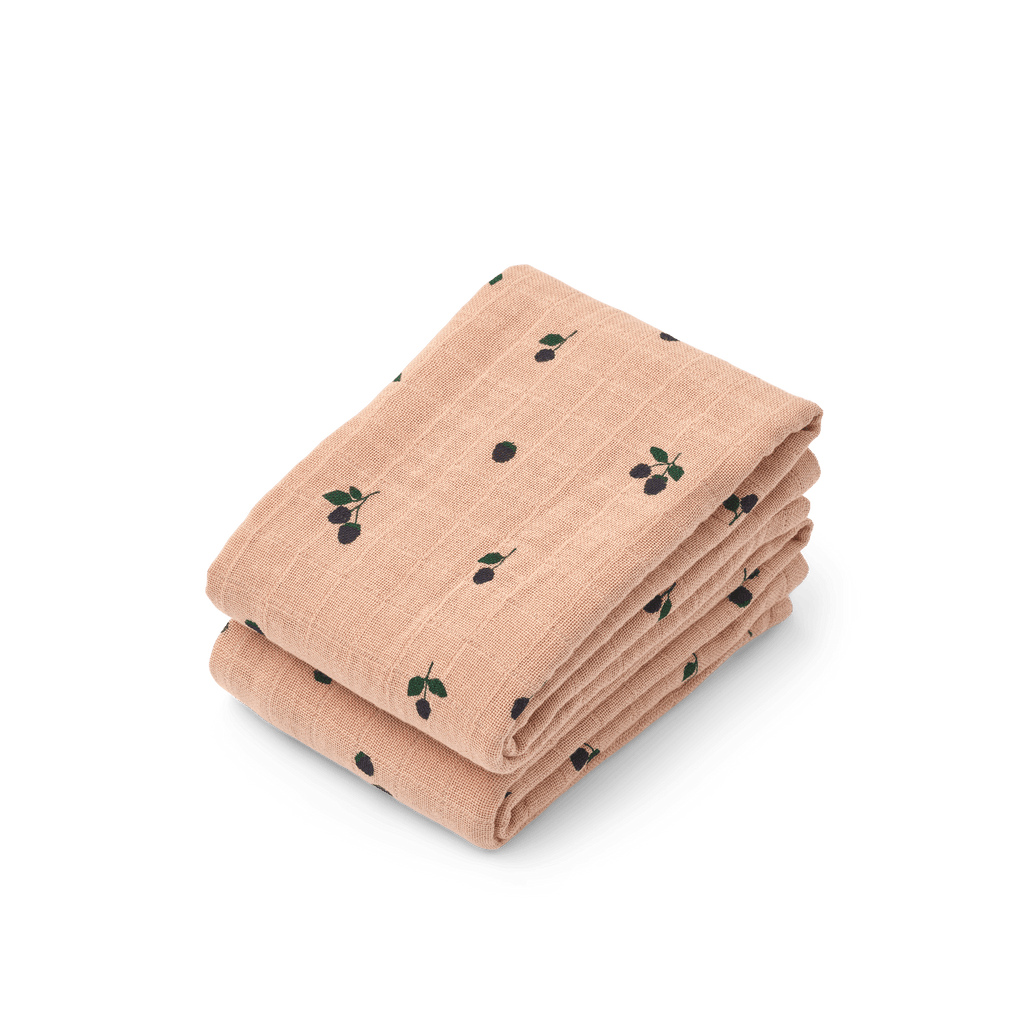 Liewood - Mulltücher "Mini Berry/Pale Tuscany" 2er Pack
