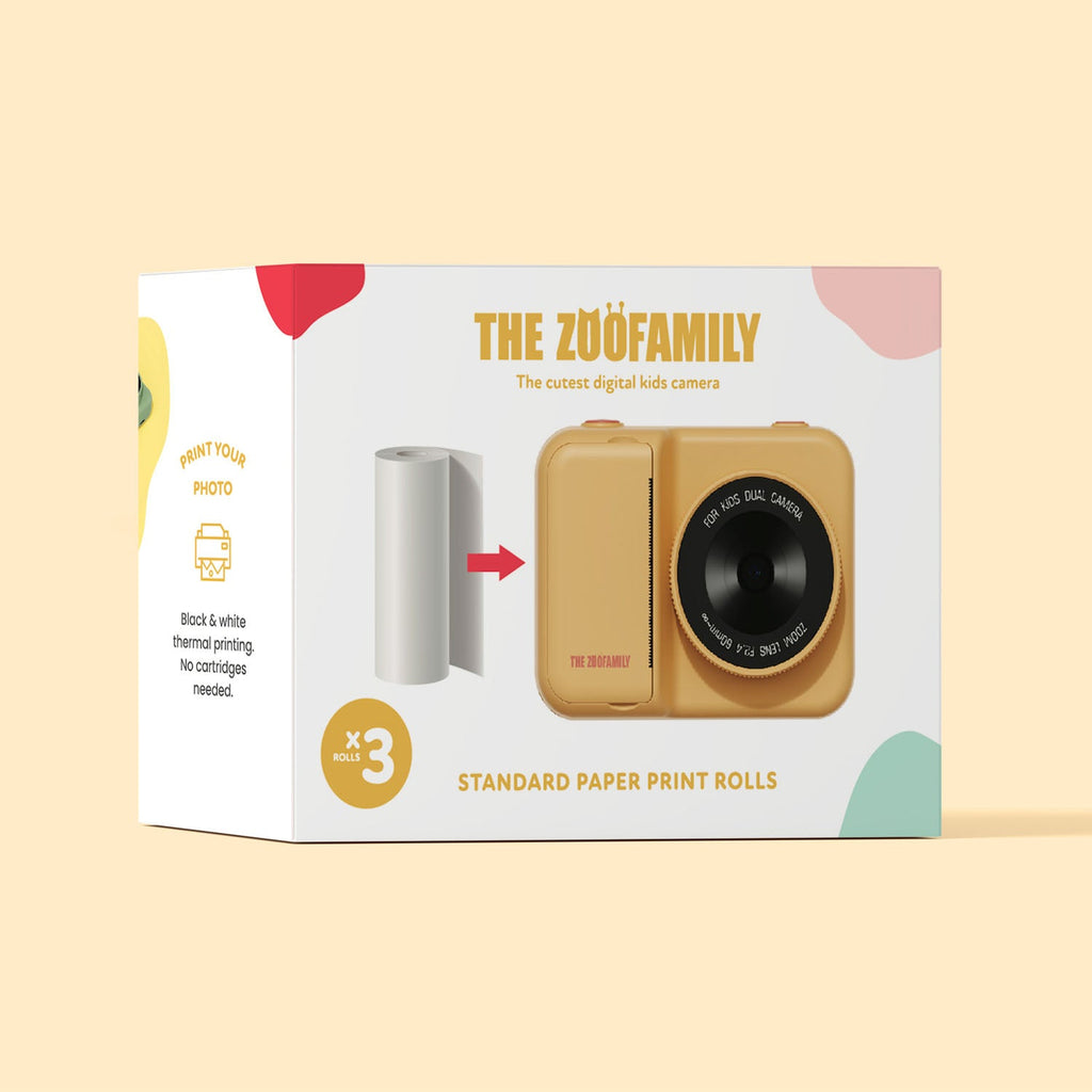 The Zoofamily - Papierrollen 3er Nachfüllpack - Für Zoo Print Kamera