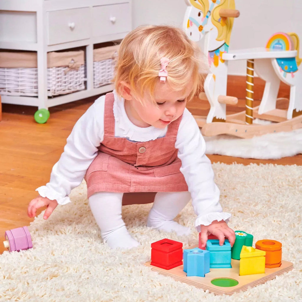 Petilou Sensorische Formen Sorter – Farben & Sinne entdecken - Little Baby Pocket