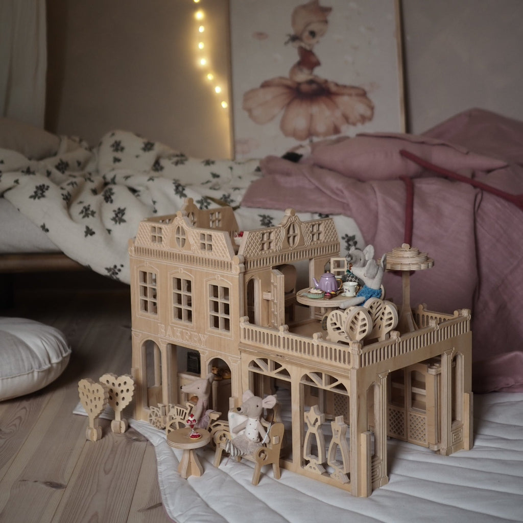 Puppenhaus aus Holz Bakery - Little Baby Pocket