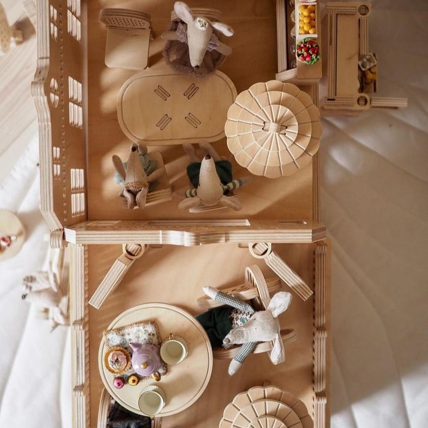 Puppenhaus aus Holz Bakery - Little Baby Pocket